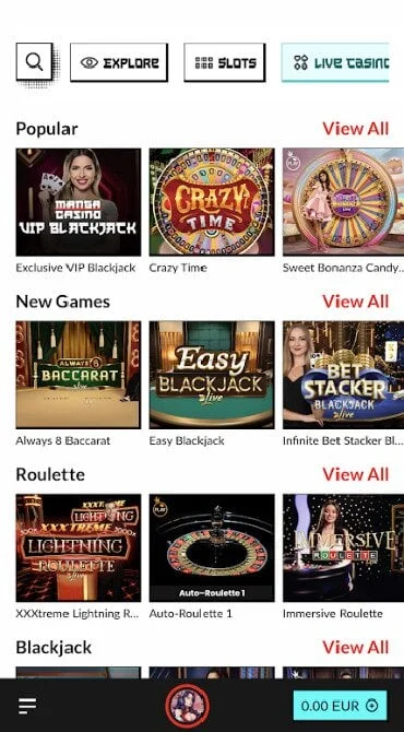 Manga Casino screenshot